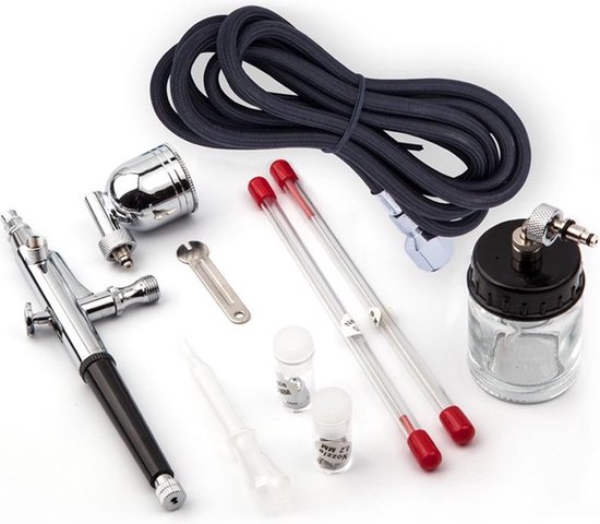 Fengda FE-134K Airbrush Pistool Set Double Action 3 Nozzles