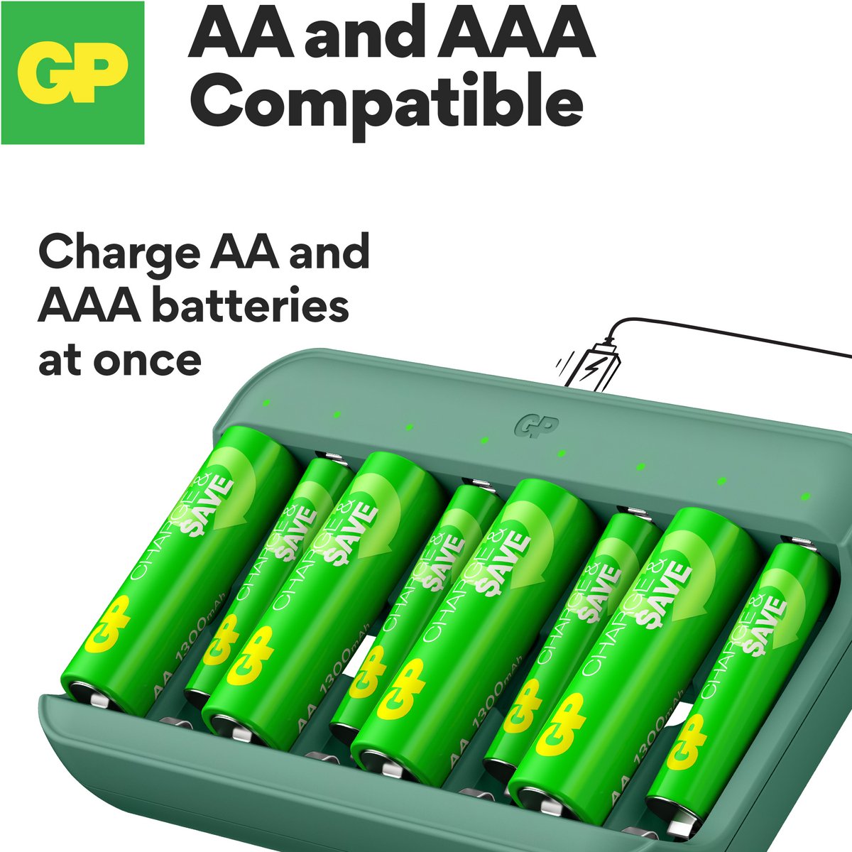 GP ReCyko Batterijlader U811 4-slot