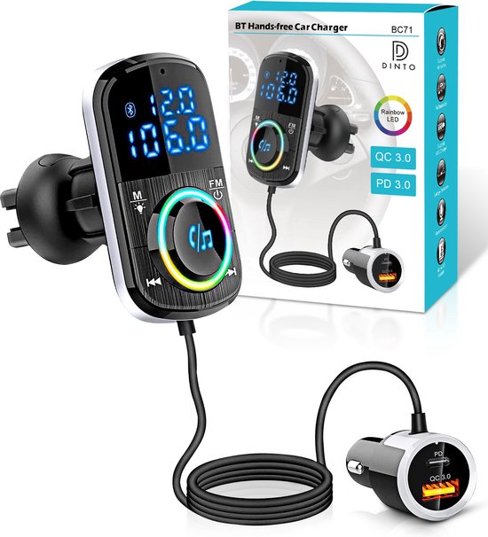DINTO Bluetooth FM Transmitter BC71