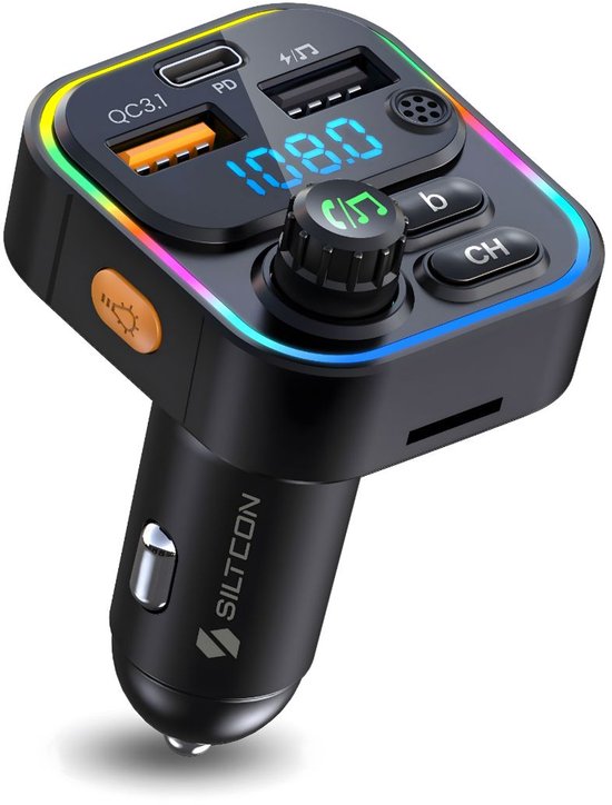 Siltcon FM Transmitter Bluetooth BT 5.3