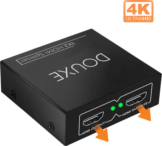 Douxe HDMI Splitter 1 in 2 uit