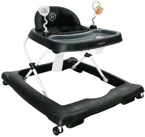 Liefjes & Co Loopstoel Babywalker Zwart