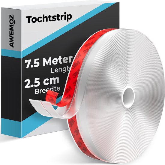 AWEMOZ Siliconen Tochtstrip 7,5 m